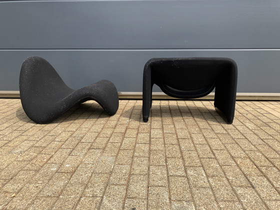 Image 1 of Artifort Groovy F598 y silla Tongue F577, Pierre Paulin para retapizar