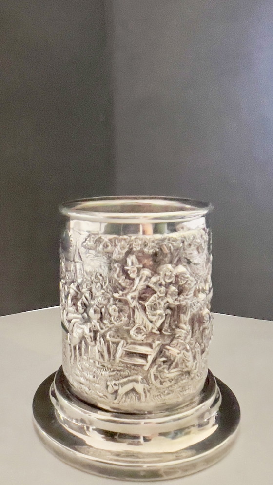 Image 1 of Porta cucchiaio H. Hooijkaas placcato argento. HH90