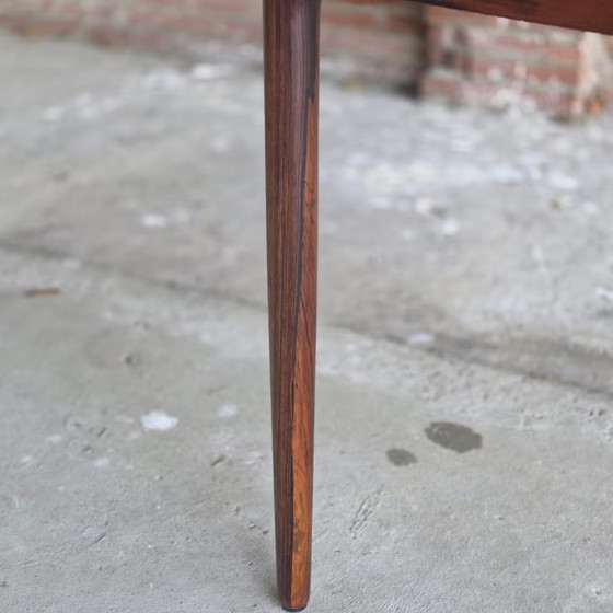 Johannes Andersen, Christian Linneberg, vintage Deense tafel, Andersen (Johannes), Eettafels, Hout, Bruin (foto 19 van 22)