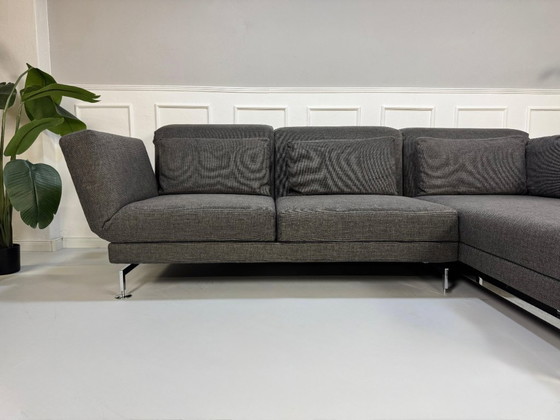 Image 1 of Brühl Moule hoekbank stof designbank grijs slaapbank