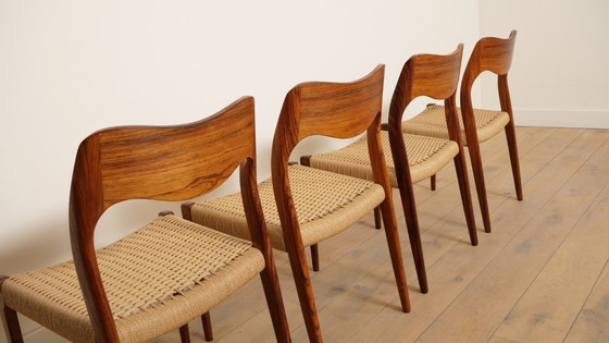 Image 1 of 4 Stühle | Niels Otto Møller | Modell 71 | Palisanderholz | Restauriert