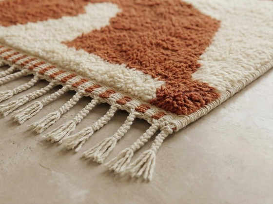 Image 1 of Twee handgemaakte Berber tapijten, traditioneel Marokkaans vakmanschap, 2 (200/300) cm