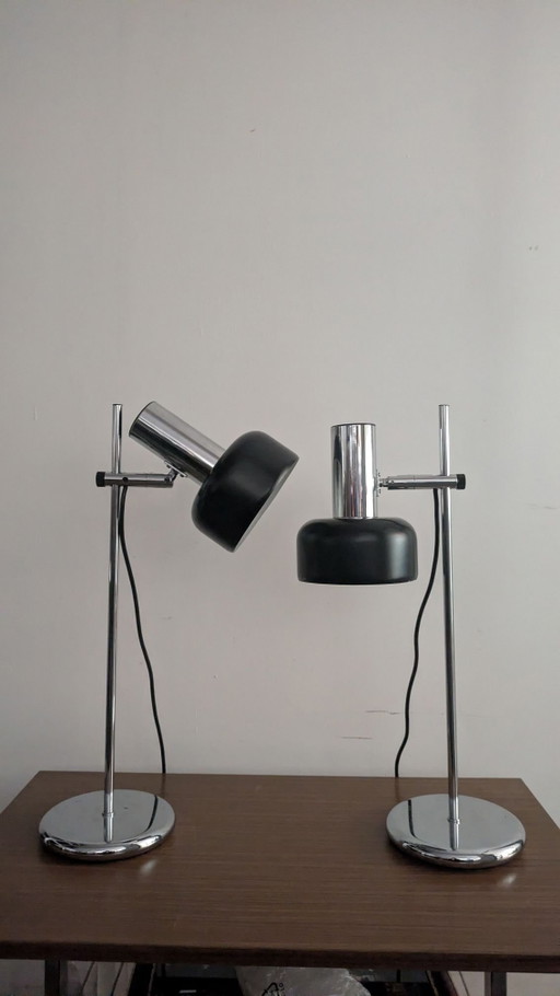 Coppia di lampade da scrivania vintage