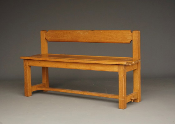 Image 1 of Panchina rustica vintage in legno di quercia