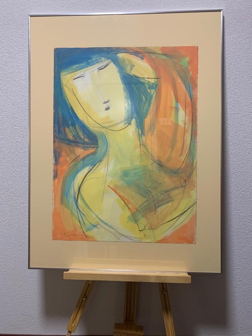 Painting by Cor De Jong – wanddecoratie, Paper