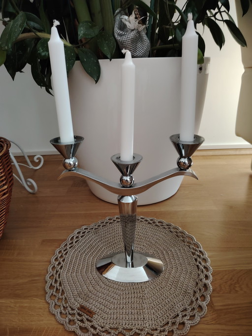Zilverstad candlestick 3-armed