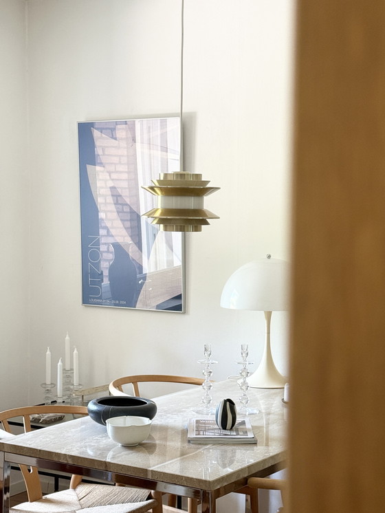 Image 1 of Granhaga Brass Pendant Lamp Swedish model Trava Design Carl Thore