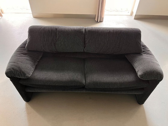 Image 1 of Cassina Maralunga 2-Zitsbank von Vico Magistretti