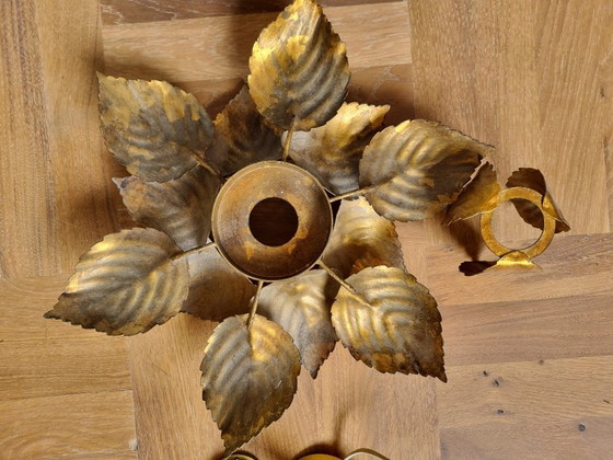 Image 1 of Plafonnier à feuilles d'or, 1960