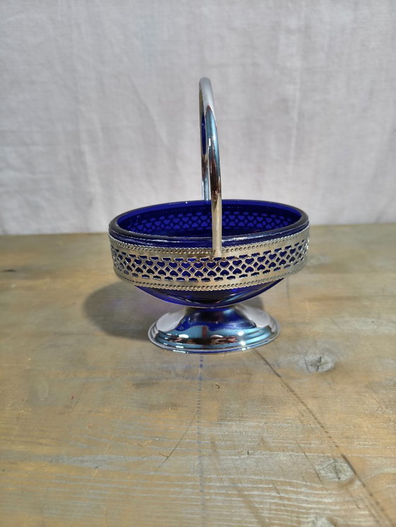 Image 1 of BonBon schaaltjes  Suiker schaaltjes  Cobalt Glas