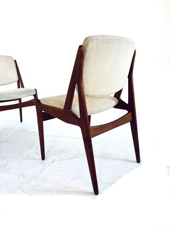 Image 1 of 4x Chaise de salle à manger 'Ella', Arne Vodder, VAMO Sonderborg '60