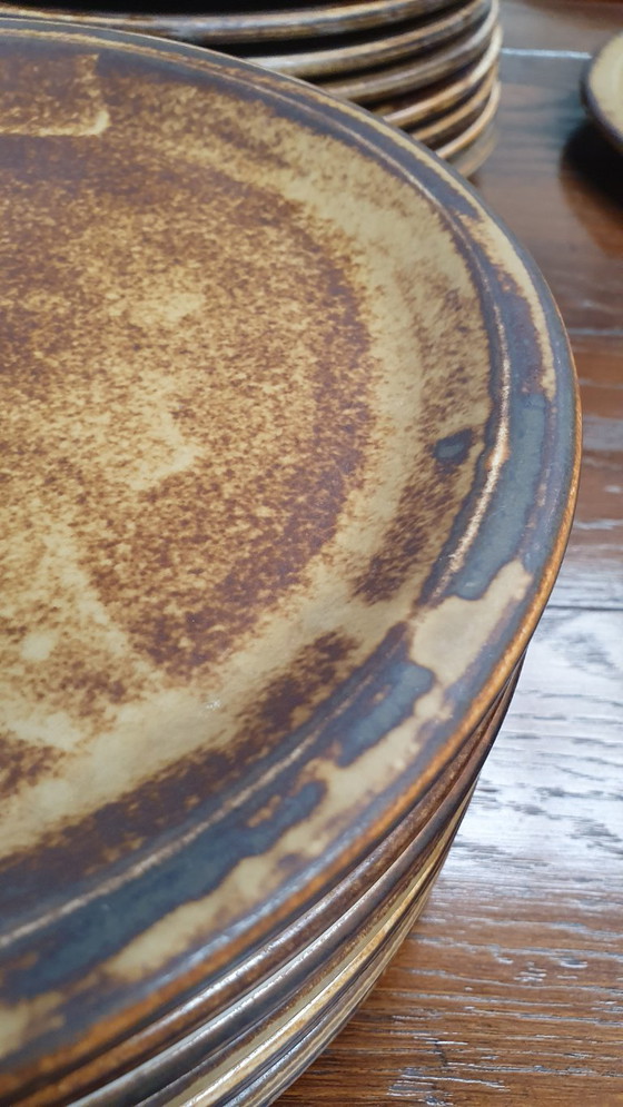 Image 1 of Vaisselle vintage 50pcs assiettes LILIEN PORZELLAN Autriche Caroline série Umbra brutaliste