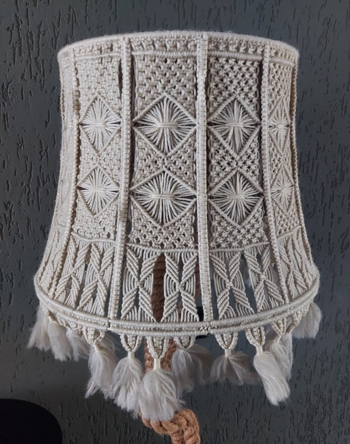 Vintage Macrame Lampshade
