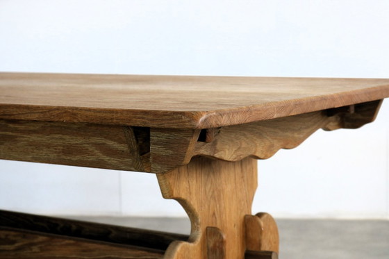 Image 1 of Table à manger danoise extensible brutaliste