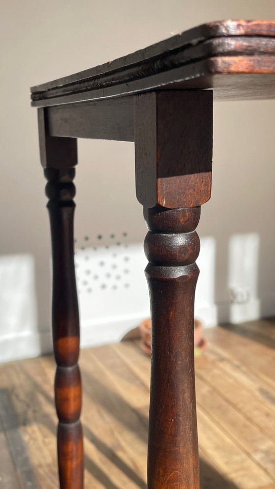 Image 1 of TAFEL Haute CHEVET gedraaid hout stijl