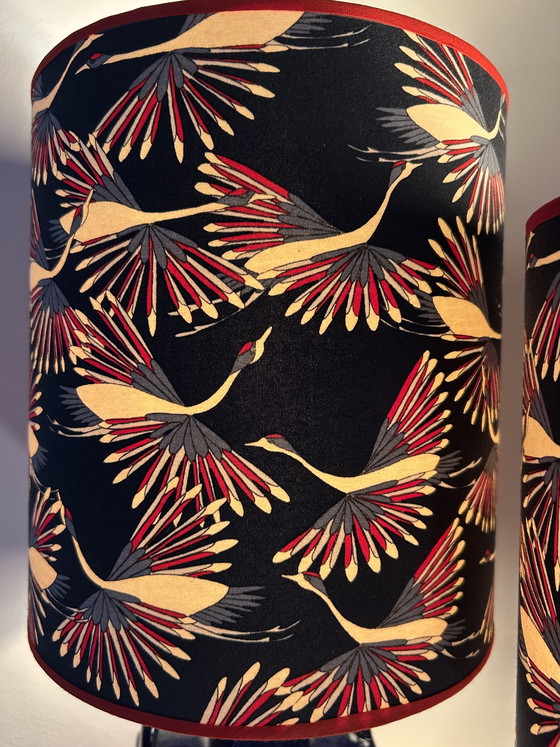 Image 1 of A pair of unique designer lamps by Walter Brecht - West German Pottery