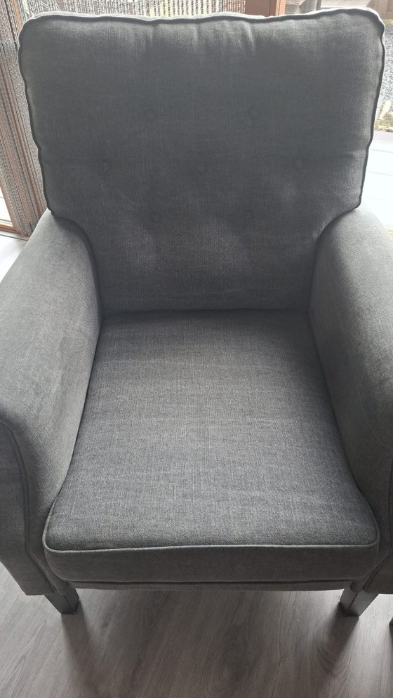 Image 1 of MEILLEUR SEGMENT : Lot de 2 fauteuils Haros Tara – Style tendance à assortir – Comme neuf