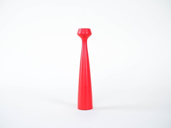 Image 1 of Red candlestick, Danish design, 1990s, designer: Anders Norgaard