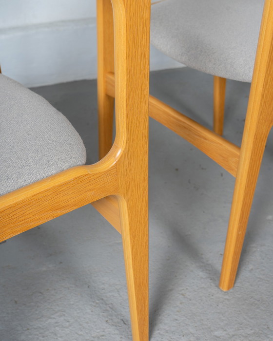 Image 1 of 2 X Oak Danish Chairs By Erik Buch For Anderstrup Stolefabrik