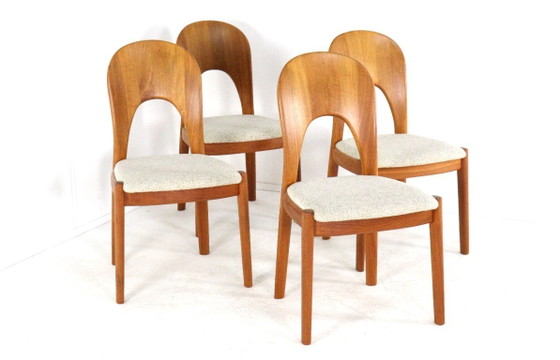 Image 1 of Suite de 4 chaises Koefoed Morten en teck vintage danois