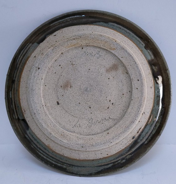 Image 1 of Steingutteller, die signierte Markierung