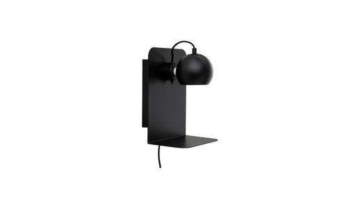 2x Frandsen Ball Wall Lamp USB – Matt Black