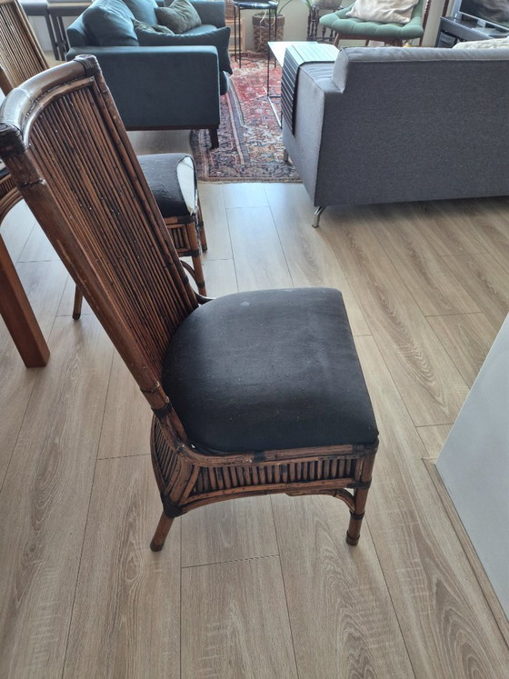 Image 1 of Vintage Bamboe Dining Chairs