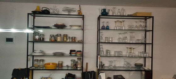 Image 1 of Meccanica / Valcucine shelving units yellow