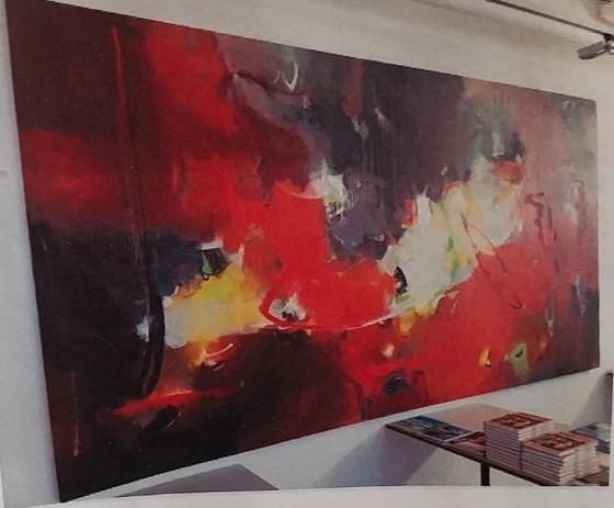 Image 1 of Großes Acryl Gemälde von Dean Williams GalleryWilliams 220 x 350 cm 