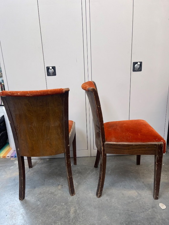 Image 1 of À restaurer : Ensemble de 6 chaises originales DE Coene Frères (RUBENS)