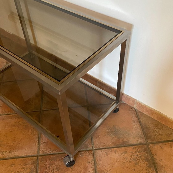 Image 1 of Table basse, console Roche Bobois. 1970. 86x46.