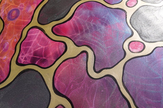 Image 1 of Abstracción A1431 - Cuadro abstracto perlado XXL