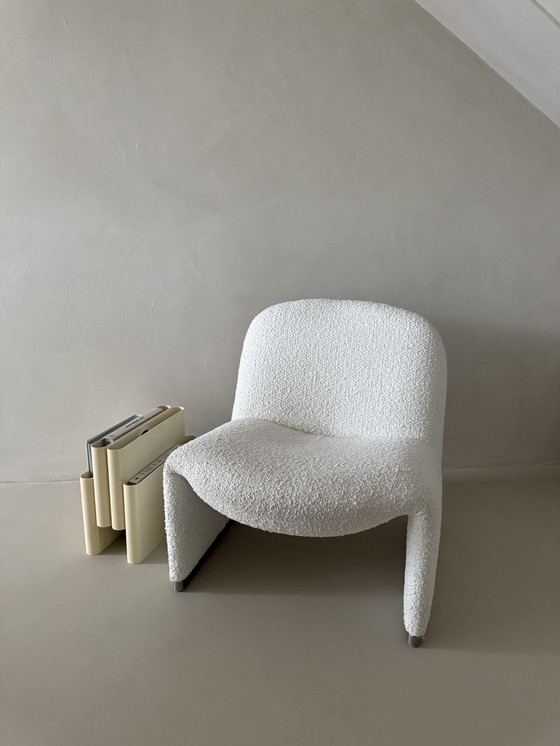 Image 1 of Giancarlo Piretti Artifort Ally Chair Fauteuil Chair Reupholstered Bouclé