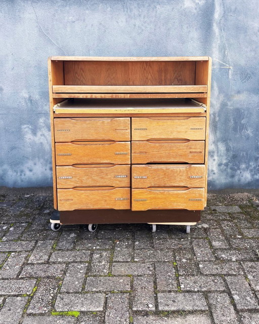 Vintage medicine/apothecary cabinet