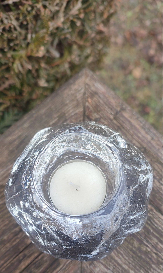 Image 1 of Portavelas “Bola de nieve” Kosta Boda diseño Ann Wolff 1973  