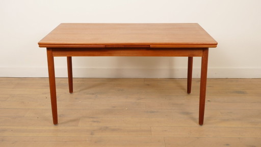 Vintage dining table | teak | Extendable | 140 cm
