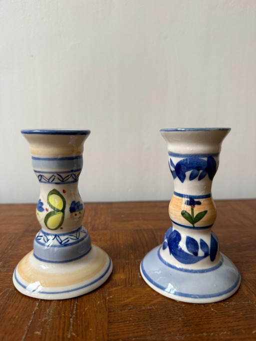 Pair of Ceramic Candlesticks