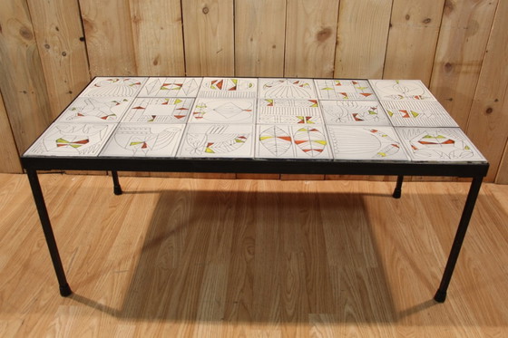 Image 1 of Mesa de centro de cerámica Roger Capron, década de 1960