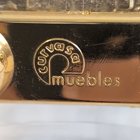 Tavolino da Caffè Lucite & Ottone – Stile Hollywood Regency DLG Charles Hollis Jones – Curvasa Muebles (photo 5 of 18)