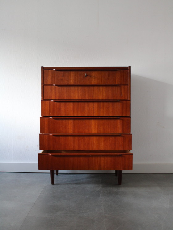 Image 1 of Vintage Danish chest of drawers in teak