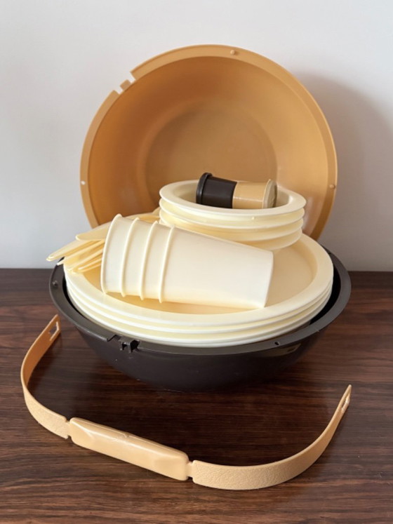 Image 1 of Set da picnic vintage retrò Milton, design iconico degli anni '70.