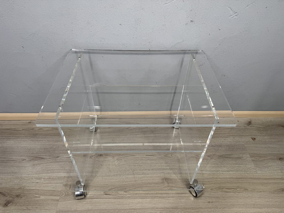 Image 1 of Tavolino laterale in acrilico del 1980