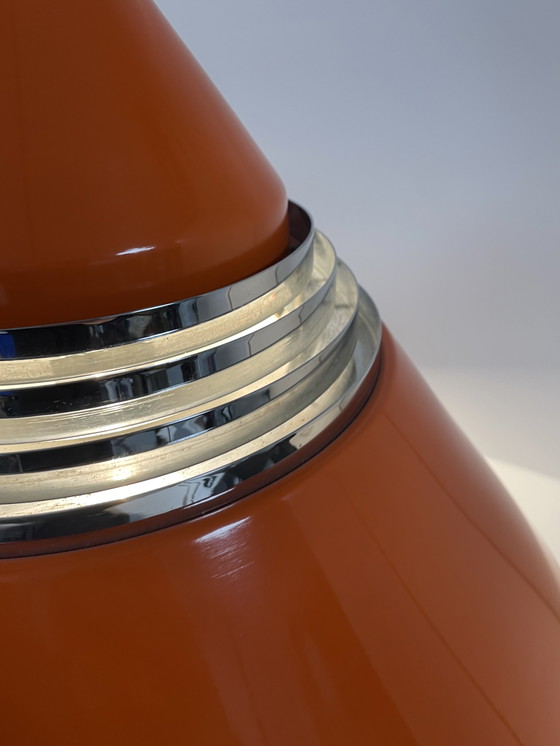 Image 1 of Abat-jour vintage Staff Leuchten laqué orange, modèle 5535/36 - conçu par Alfred Kalthoff