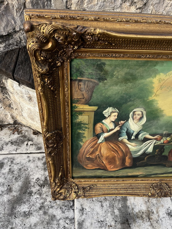 Image 1 of Antique oil painting on canvas