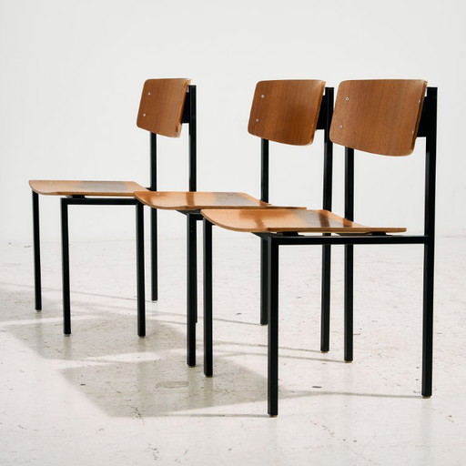 MK11233 Sedia in teak con base in metallo