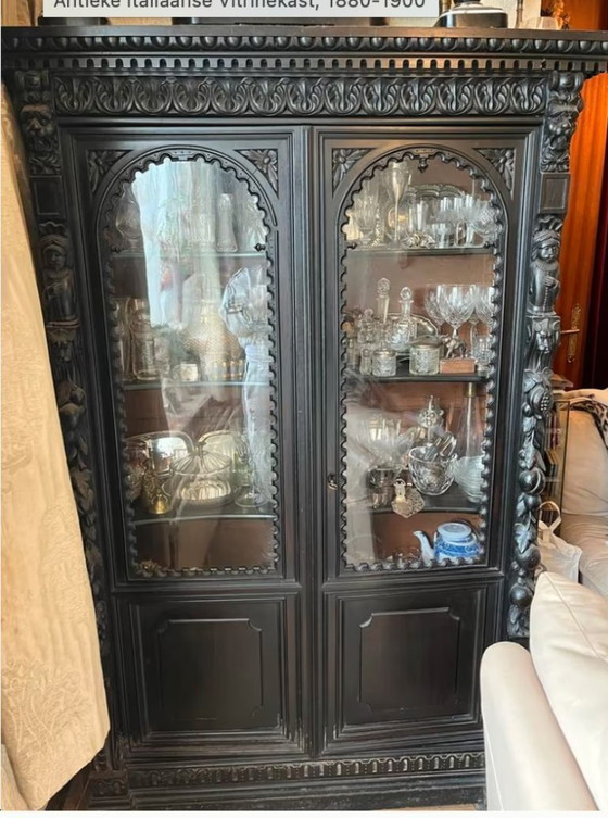 Image 1 of Vetrina antica italiana, 1880-1900