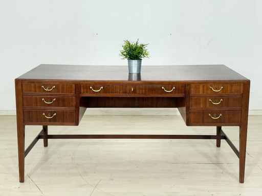 Bellissima scrivania indipendente / scrivania da ufficio in mogano / scrivania da lavoro / scrivania vintage