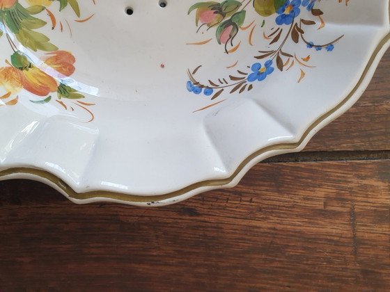 Image 1 of Handgeschilderd Italiaans vergiet voor fruit in keramiek