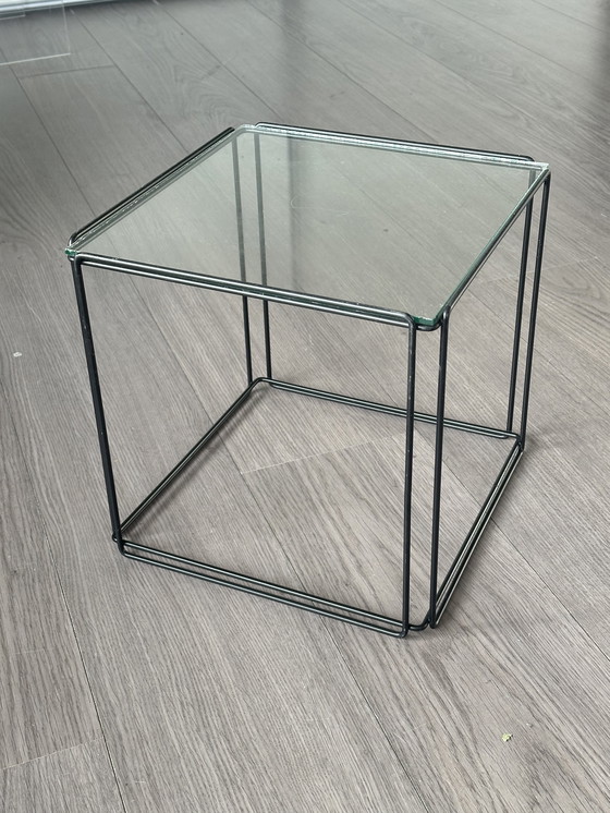 Image 1 of Max Sauze 1970 Table d'appoint Table Vintage Glass Design