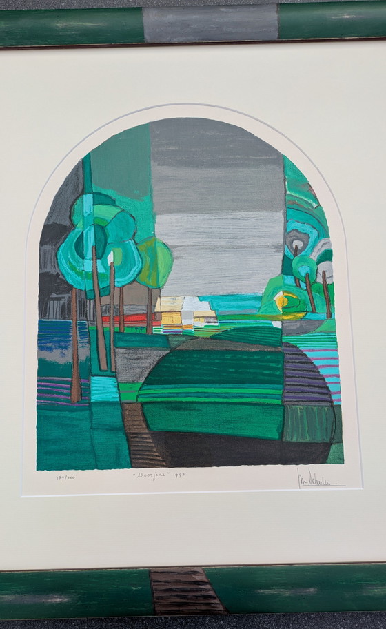 Image 1 of Ton Schulten lithografie "Voorjaar 1995"
